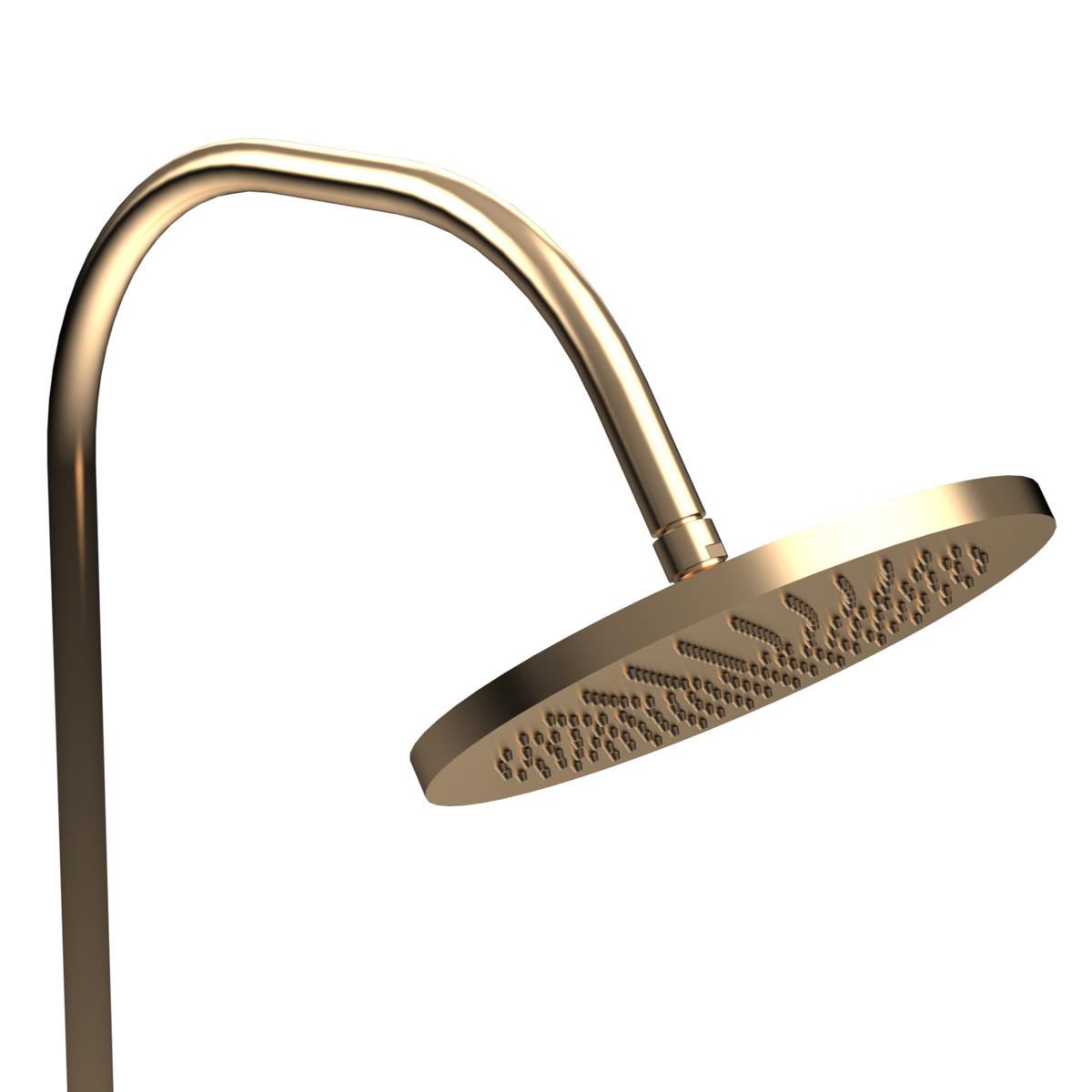 Brass Gardentub Shower with round rain shower head