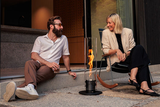 SPIN 1500 Pedestal Fireplace | Black