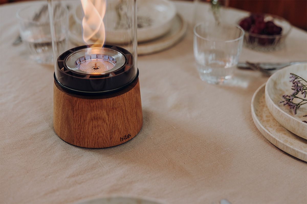 SPIN air 1200 Tabletop Fireplace | Oak