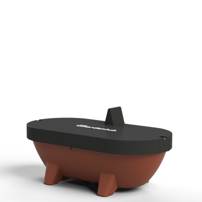 Terracotta Gardentub with anthracite cover with tap opening
