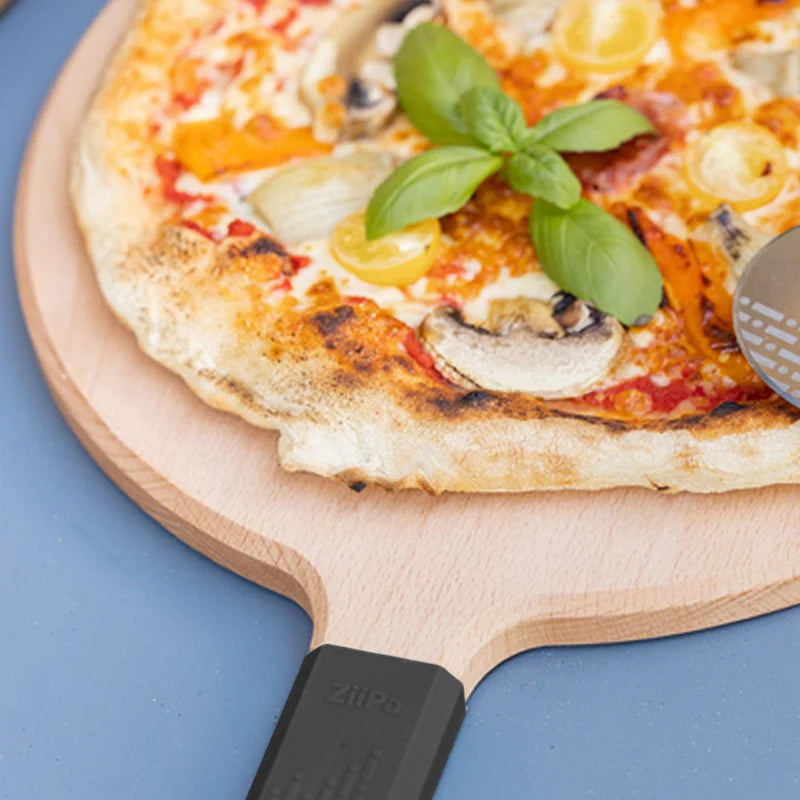 ZiiPa Sora Beech Pizza Serving Board 31cm - Charcoal